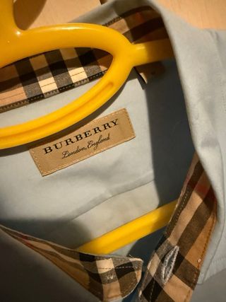 Camicia Burberry azzurra - Mai usata