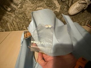 Camicia Burberry azzurra - Mai usata