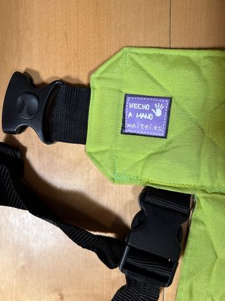 Mochila porteo bebé hecha a mano