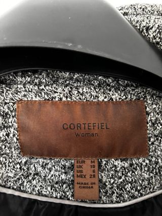 Abrigo Cortefiel Mujer Gris