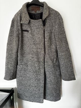 Abrigo Cortefiel Mujer Gris