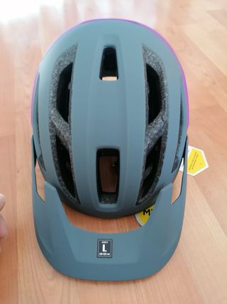 Casco Oakley Ciclismo Gris y Morado