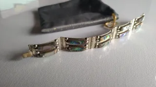 Bracciale Argentoartigianale  Mexico Pietre Natura