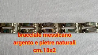 Bracciale Argentoartigianale  Mexico Pietre Natura