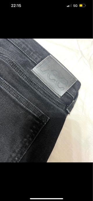 Jeans Lee Nero Taglia 46 Nuovo