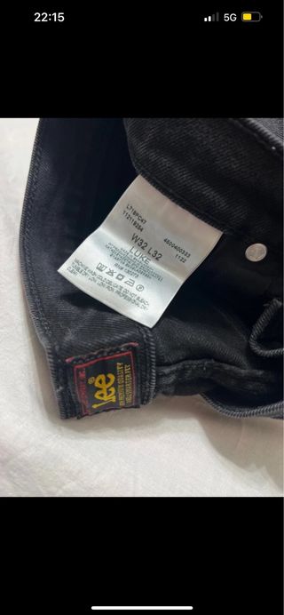 Jeans Lee Nero Taglia 46 Nuovo