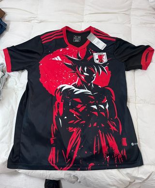 Camiseta Japón Adidas L Negra Roja