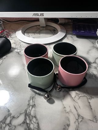 Cajas Tous Redondas Verdes y Rosas