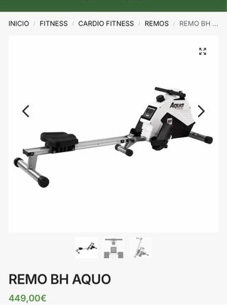 Máquina de Remo BH  Aquo Poco uso