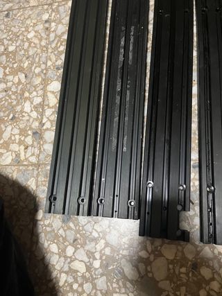 Lote perfiles aluminio CNC