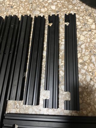 Lote perfiles aluminio CNC