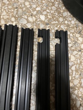 Lote perfiles aluminio CNC