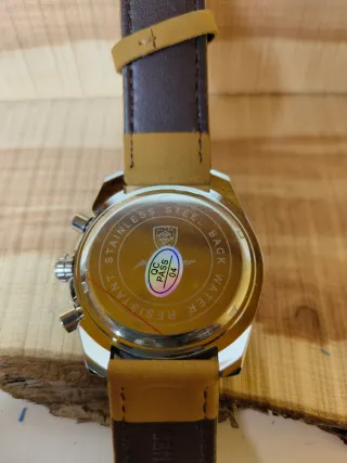 Reloj Cronógrafo Poedagar Azul y Marrón