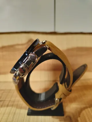 Reloj Cronógrafo Poedagar Azul y Marrón