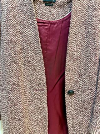 Abrigo corto Massimo Dutti burdeos