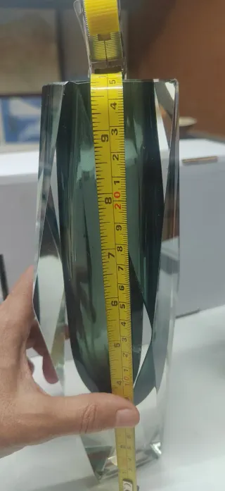 Set da tavolo in vetro di Murano grigio