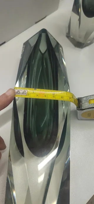 Set da tavolo in vetro di Murano grigio