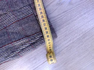 Pantalones de lana a cuadros talla 42