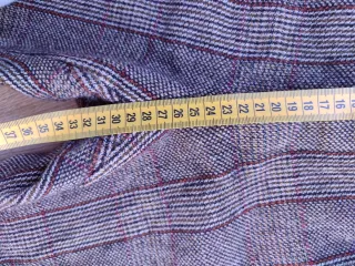 Pantalones de lana a cuadros talla 42