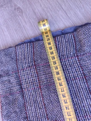 Pantalones de lana a cuadros talla 42