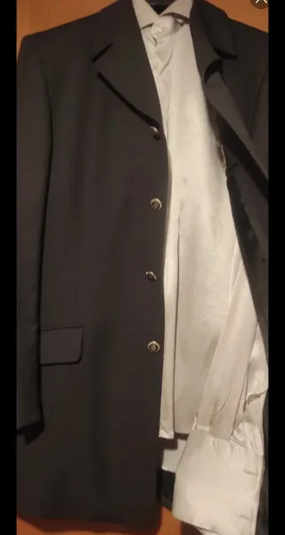 Abito completo uomo nero e grigio