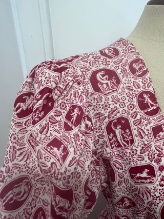 Vestido muy antiguo estampado 1930