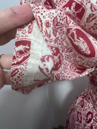 Vestido muy antiguo estampado 1930