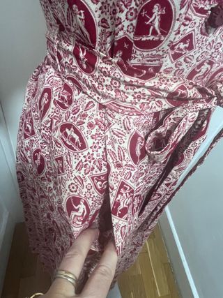 Vestido muy antiguo estampado 1930