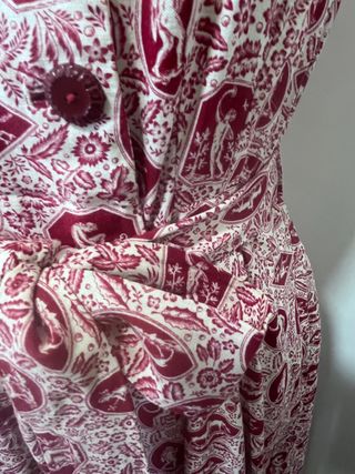 Vestido muy antiguo estampado 1930