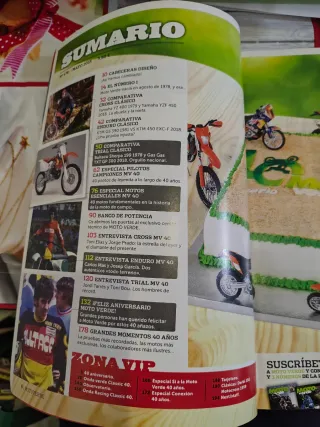Revista motor Moto verde especial 40 años