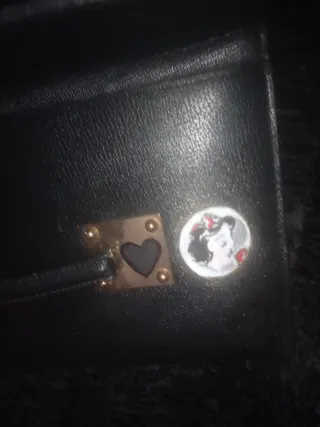 Bolso Cartera Blancanieves Negro Multicolor