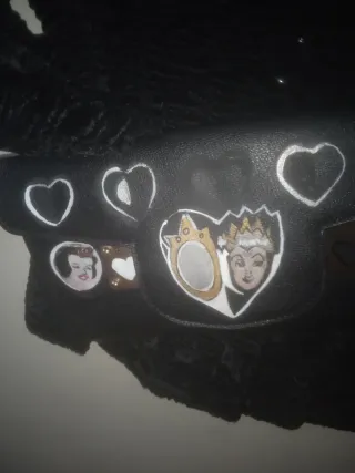 Bolso Cartera Blancanieves Negro Multicolor