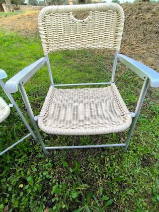 4 Sedie Vintage in Alluminio