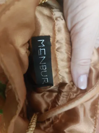 Bolso de ceremonia dorado y rosa