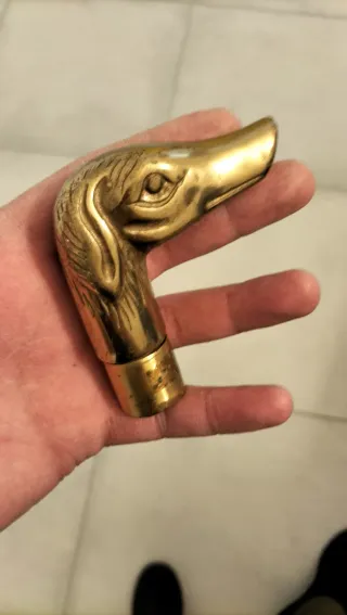 Manico per bastone da passeggio a forma di cane