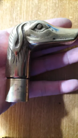 Manico per bastone da passeggio a forma di cane