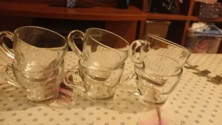 6 Tazze di Cristallo