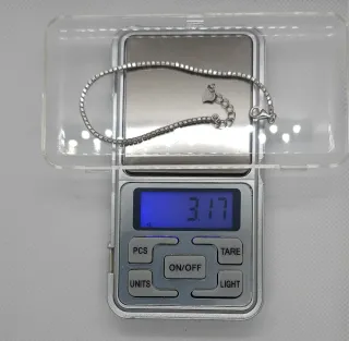 Pulsera RivierePlata 925 con Piedras Blancas