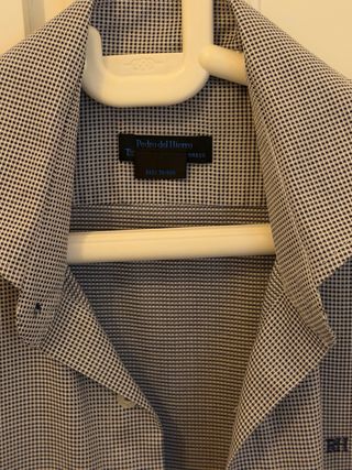 Camisa Pedro del Hierro Gris y Blanca