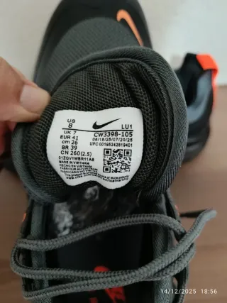 Zapatillas Nike Air Gris Naranja