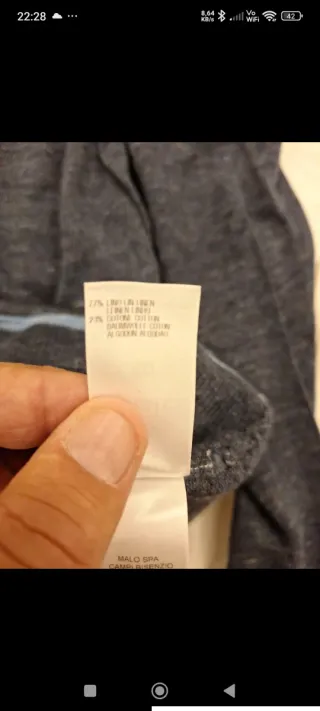 Maglioncino Malo filo grigio taglia M