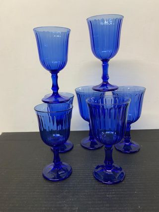 Set di bicchieri N.4 per acqua e N.3 per vino