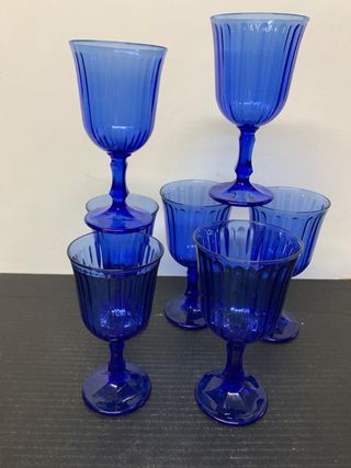 Set di bicchieri N.4 per acqua e N.3 per vino