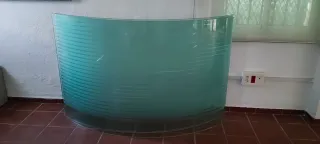 Mampara separador cristal doble