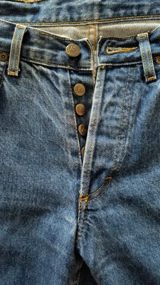 Rare Vintage 90s Lee Button Fly Denim W28 L32
