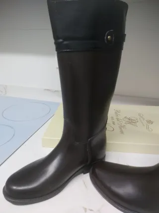 Botas de agua Cortefiel Negras/Marrones