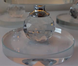 Set di 3 portacandele in cristallo