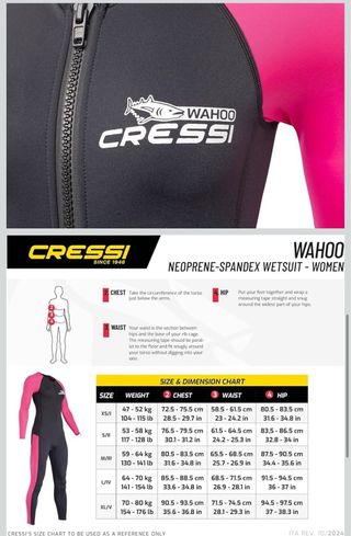 Traje de Neopreno CRESSI Wahoo Monopiece TALLA S