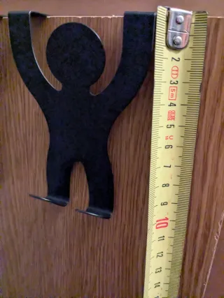 Porta appendiabiti nero in legno