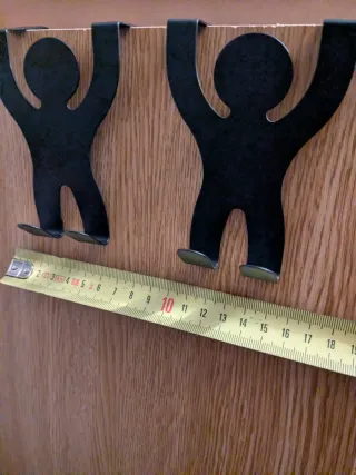 Porta appendiabiti nero in legno